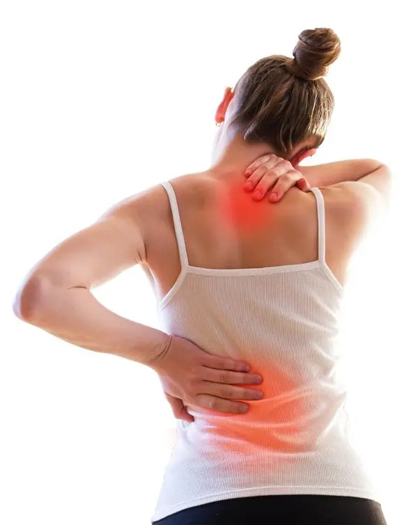 Representação de desconforto nas regiões cervical e lombar
